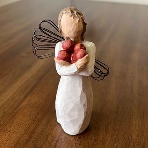 Willow Tree Demdaco 2003 Susan Lordi "Good Health" Child Apples 5" Figurine